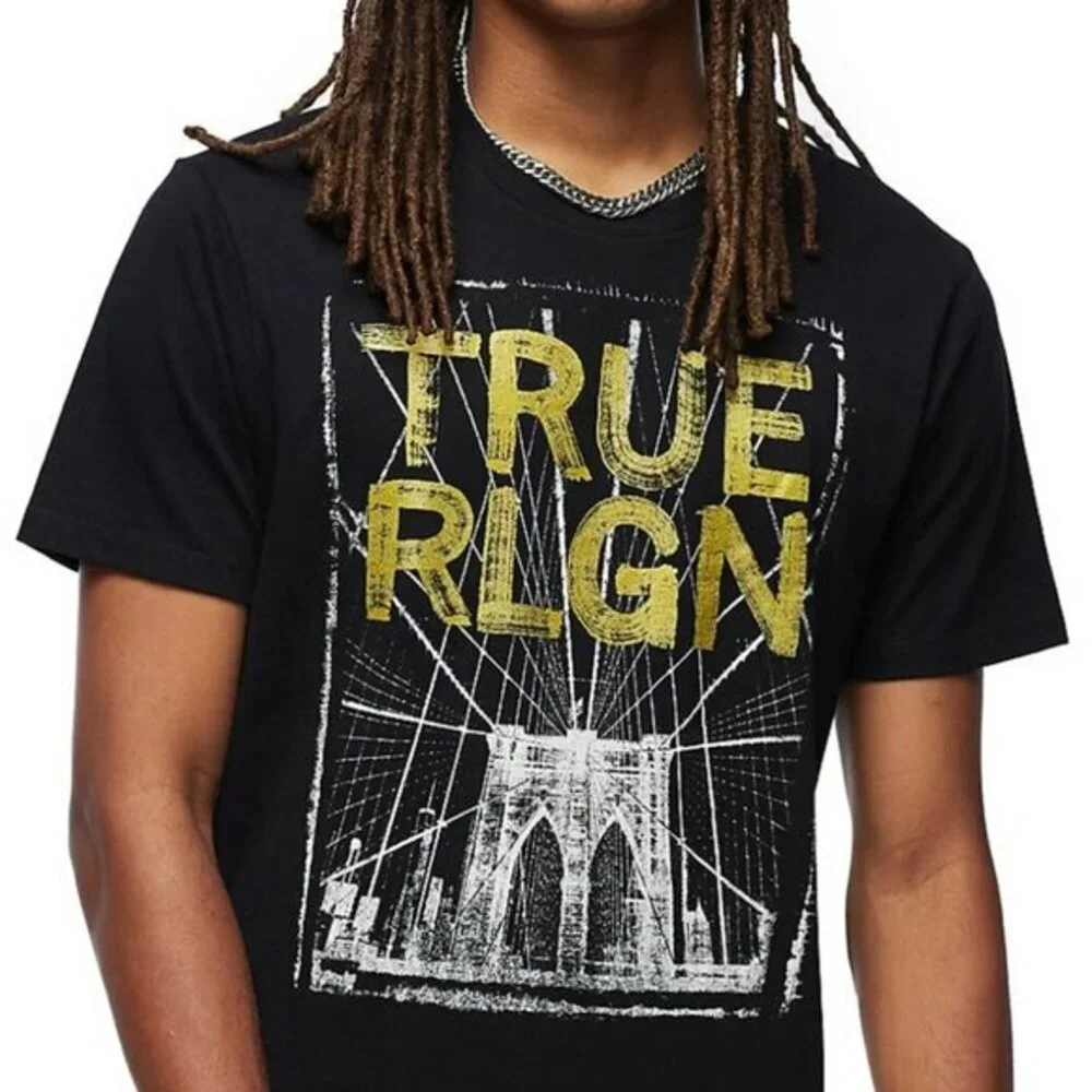 True Religion Bridge Graphic Shirt Size XXL GUC #2940
